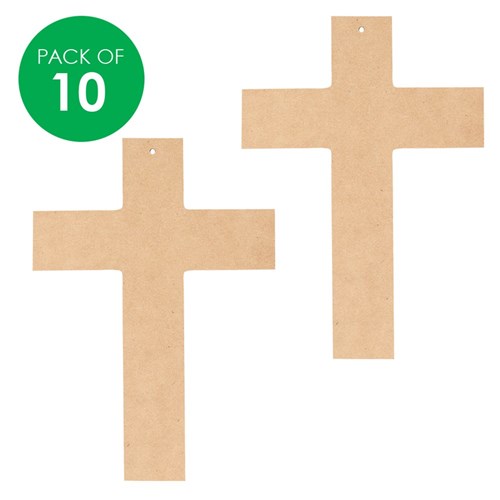 Wooden Crosses - Large - Pack of 10