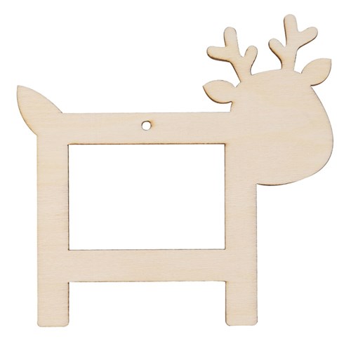 Wooden Hanging Reindeer Frames - Pack of 10