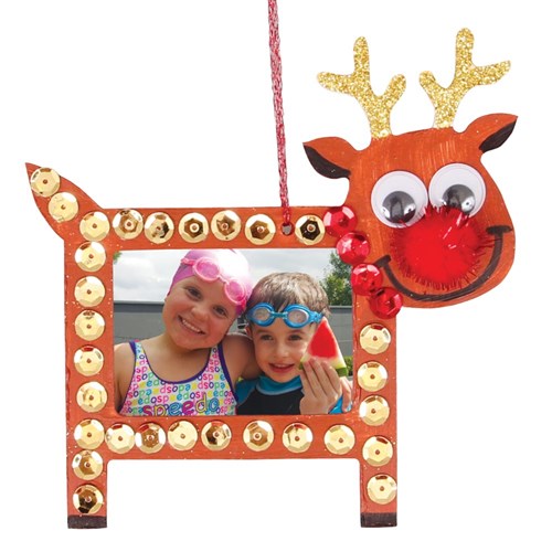 Wooden Hanging Reindeer Frames - Pack of 10