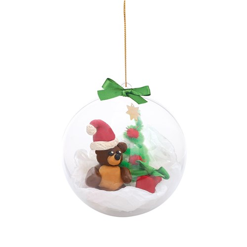 Plastic Construct a Bauble  - 10cm - Pack of 10