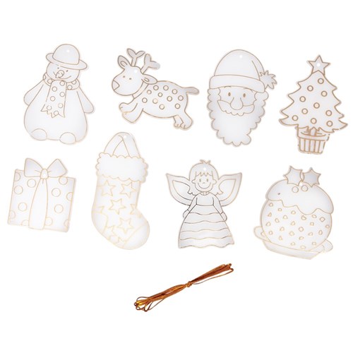 Plastic Sun Catchers - Christmas - Pack of 24