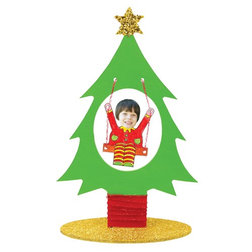 Wooden Swinging Elf in Tree - Pack of 10