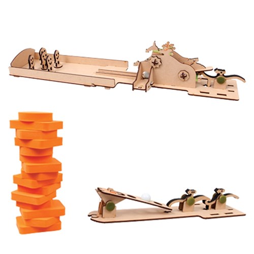 Chain Reaction Colliding Dominoes