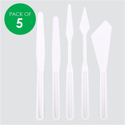 Plastic Palette Knives - Pack of 5