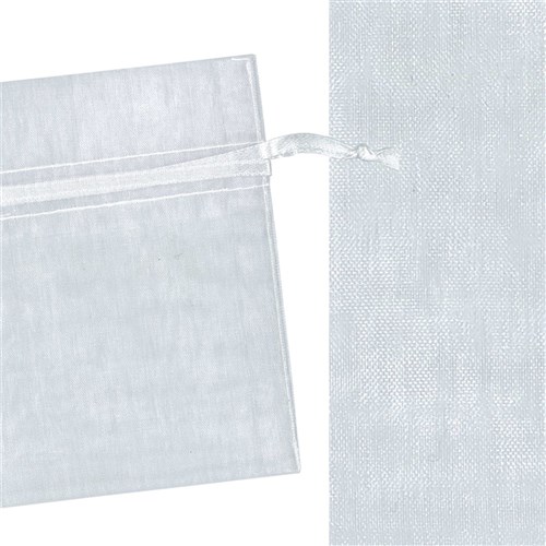 Organza Bags - White - Pack of 10 | CleverPatch - Art & Craft Supplies