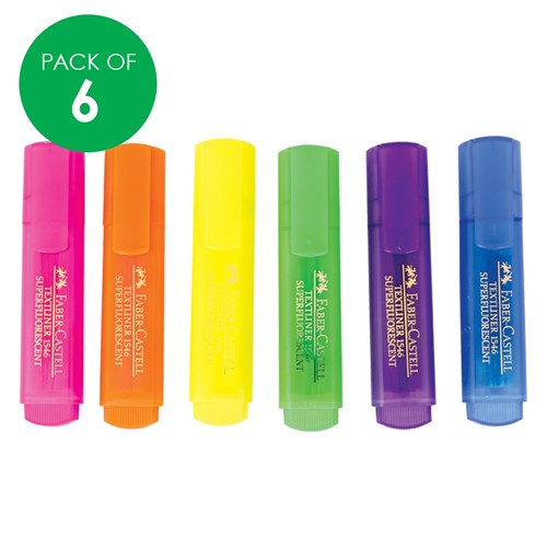 Faber-Castell Textliner Highlighters - Pack of 6