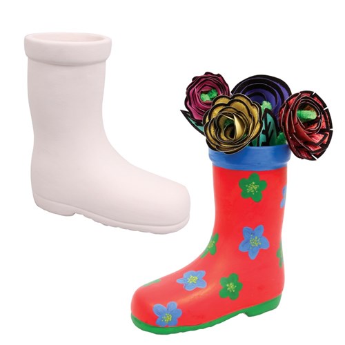 Ceramic Boot Flowerpot - Each