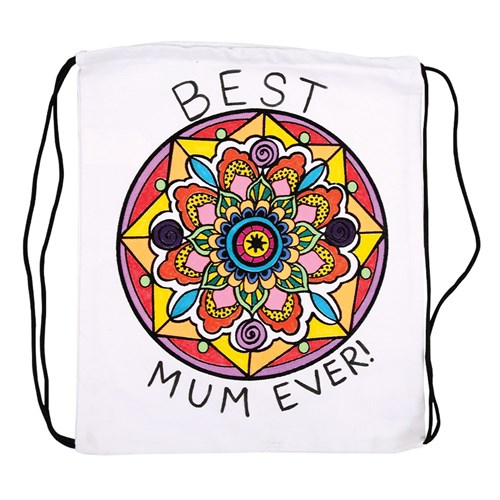 Fuzzy Art Bag - Mandala - Each