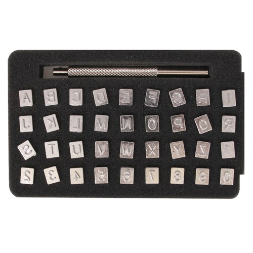 Metal Alphabet Stamper Set