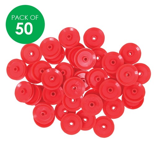 Plastic Pulleys - Assorted - Pack of 50