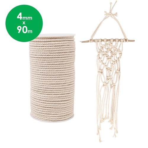 Macrame Cord - 4mm x 90m