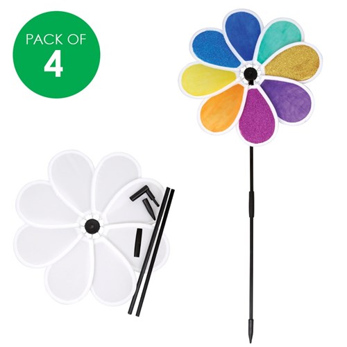 Fabric Wind Spinners - Pack of 4