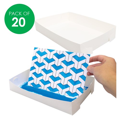 Sand Art Trays - Cardboard - Pack of 20