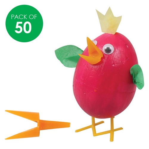 Plastic Chicken Beaks - Pack of 50