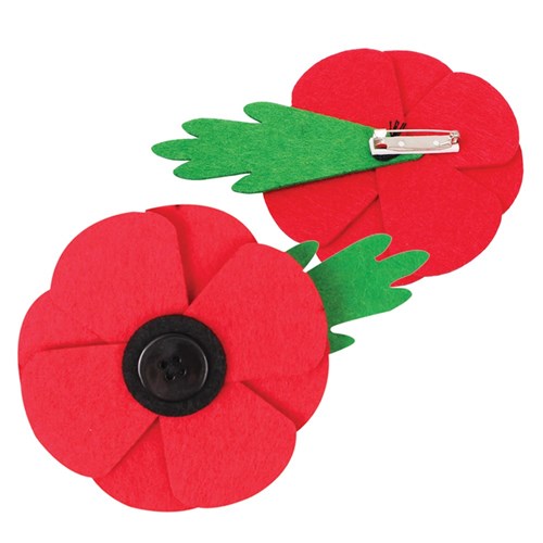 Felt Poppy Badge CleverKit