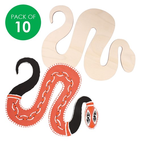 Wooden Snakes - Pack of 10