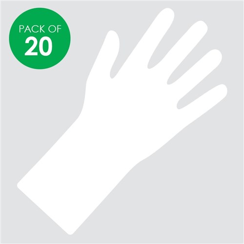Cardboard Hands & Wrists - White - Pack of 20