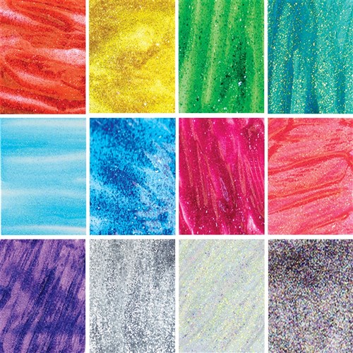 EC Glitter Paint - 500ml - Set of 12 Colours