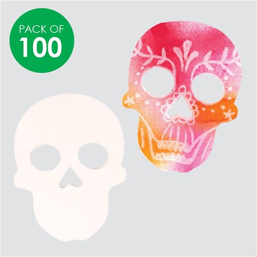 Colour Diffusing Sugar Skull Shapes - Pack of 100