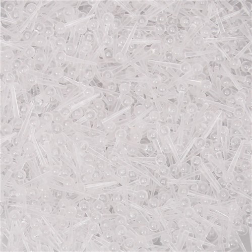 Plastic Pins - Clear - Pack of 1,000