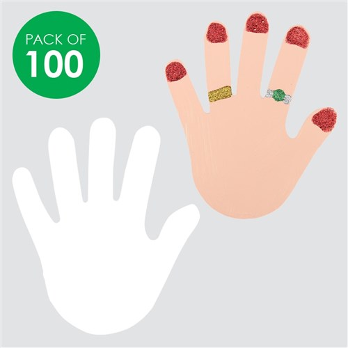 Thin Paper Hands - White - Pack of 100