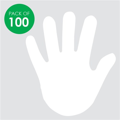 Thin Paper Hands - White - Pack of 100