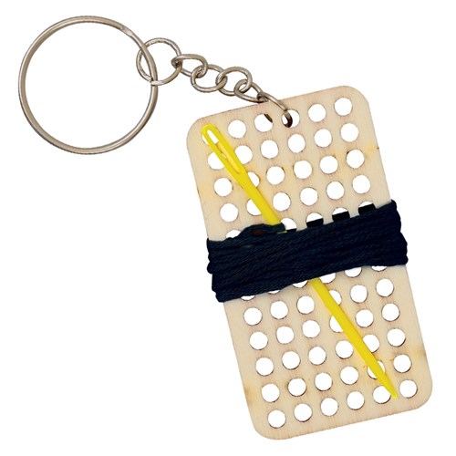 Wooden Embroidery Keyring CleverKit