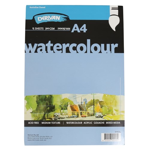 Watercolour Paper Pad - A4 - 15 Sheets