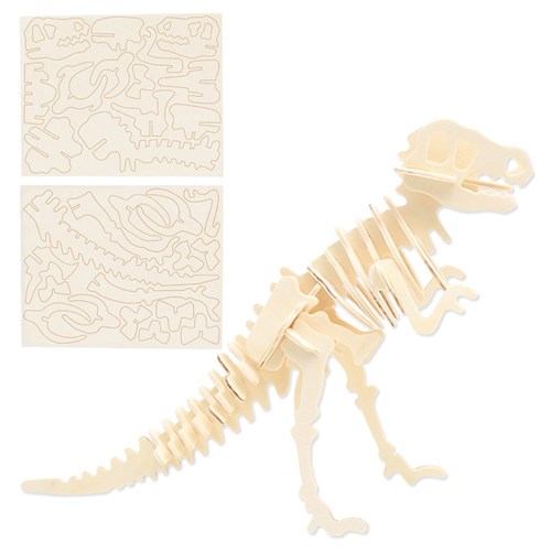 3D Wooden Dinosaur Puzzle - Each