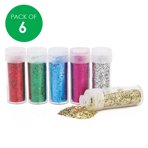 CleverPatch Bio Glitter - 9g Shakers - Pack of 6 Colours