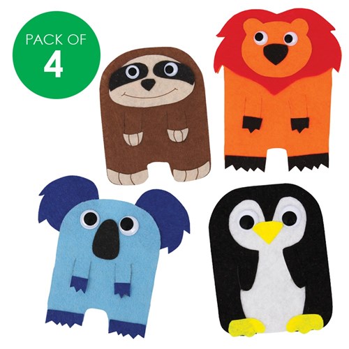 Felt Animal Bookmarks CleverKit Multi Pack - Pack of 4