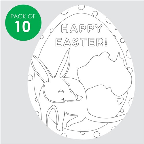 Easter Bilby Sand Art Shapes - Pack of 10