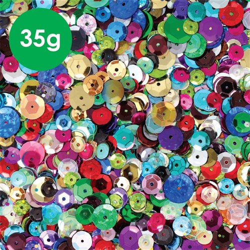 Cup Sequins - Assorted - 35g Pack