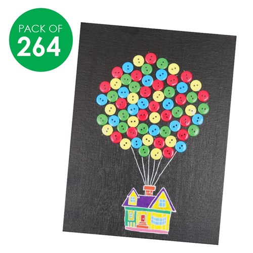 Adhesive Buttons - Pack of 264