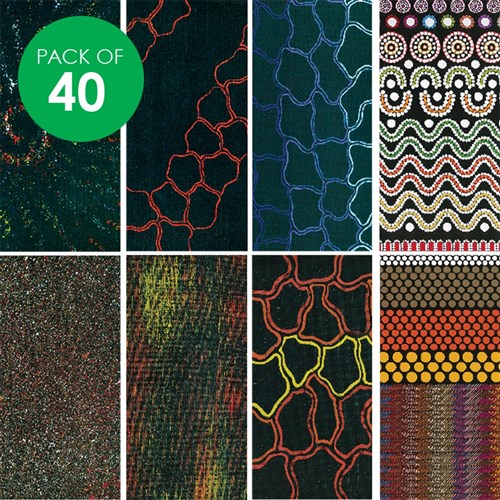 Pattern Paper - Indigenous Australian - Pack of 40