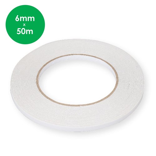 Double Sided Tape - 6mm x 50m Roll