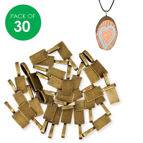 Jewellery Bails - Bronze - Pack of 30