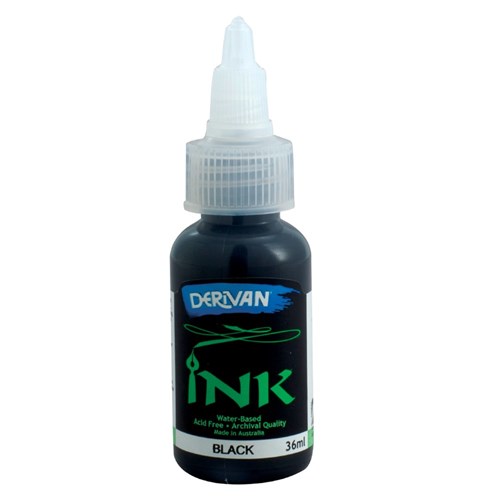 Derivan Ink - Black - 36ml - CleverPatch | CleverPatch - Art & Craft ...