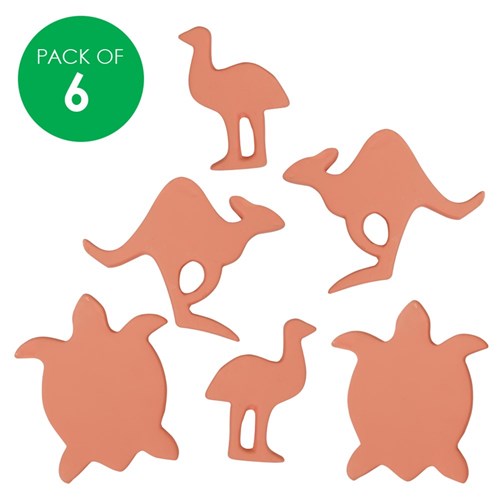 Terracotta Australian Animals - Pack of 6