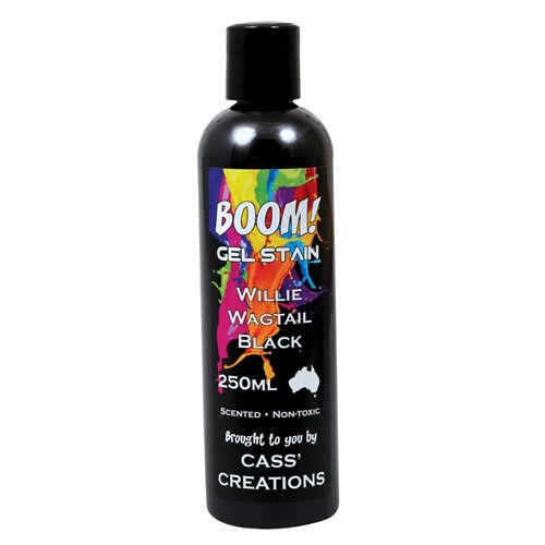 Boom! Gel Stain - Willie Wagtail Black - 250ml