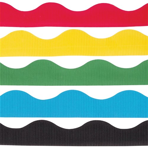 Corrugated Border Roll - 30 Metres - Set of 5 Colours