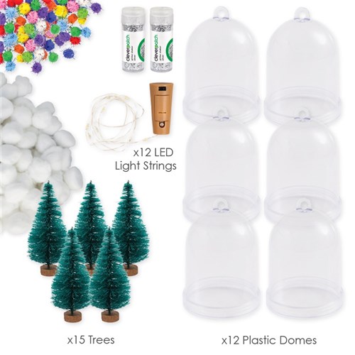 Christmas Tree Plastic Domes - December Bonus Buy