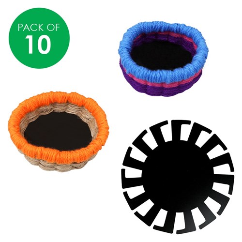 Plastic Weaving Basket Bases - Small - Pack of 10