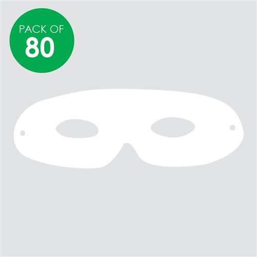 Cardboard Eye Masks - White - Pack of 80