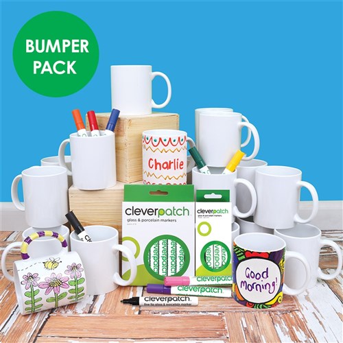 Porcelain Mugs & Markers Bumper Pack