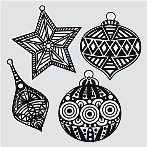 Fuzzy Art Ornaments - Pack of 20