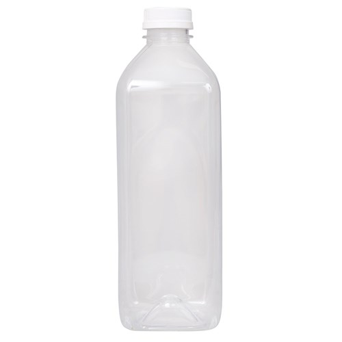 1.5L Clear Plastic Bottle with Tamper Evident Cap