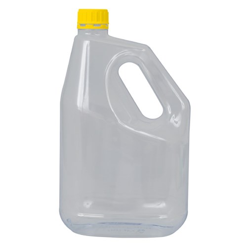 4L Clear Plastic Bottle with Tamper Evident Cap