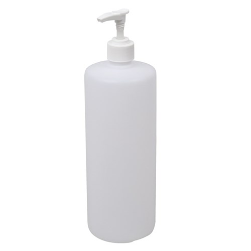 1 Litre Plastic Bottle with Pump Lid