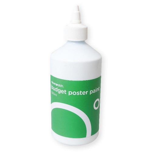 CleverPatch Budget Poster Paint - White - 500ml